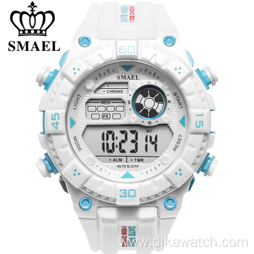 SMAEL White Watch Sport Watches for Men